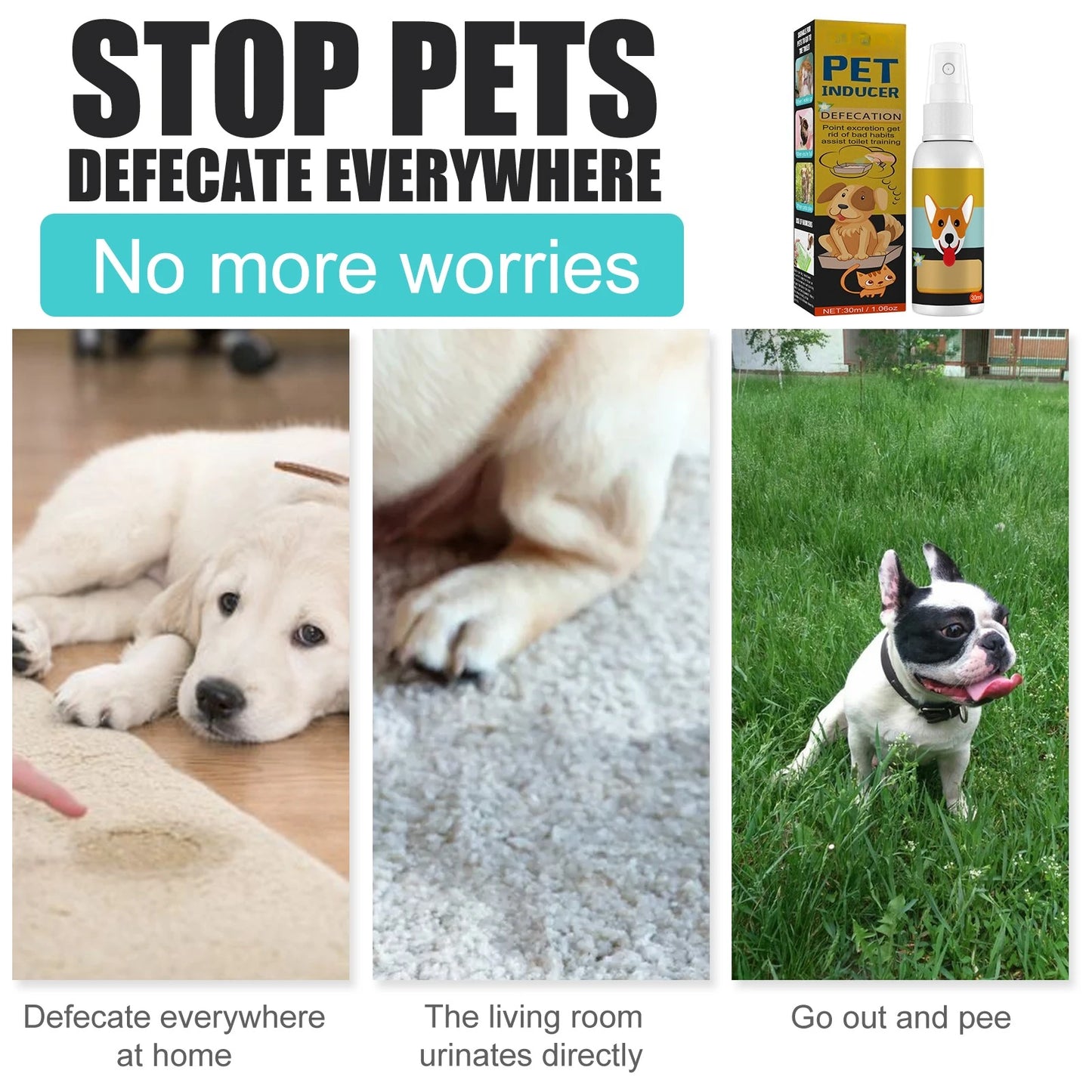 Pet Defecation Positioning Spray For Cats And Dogs Training