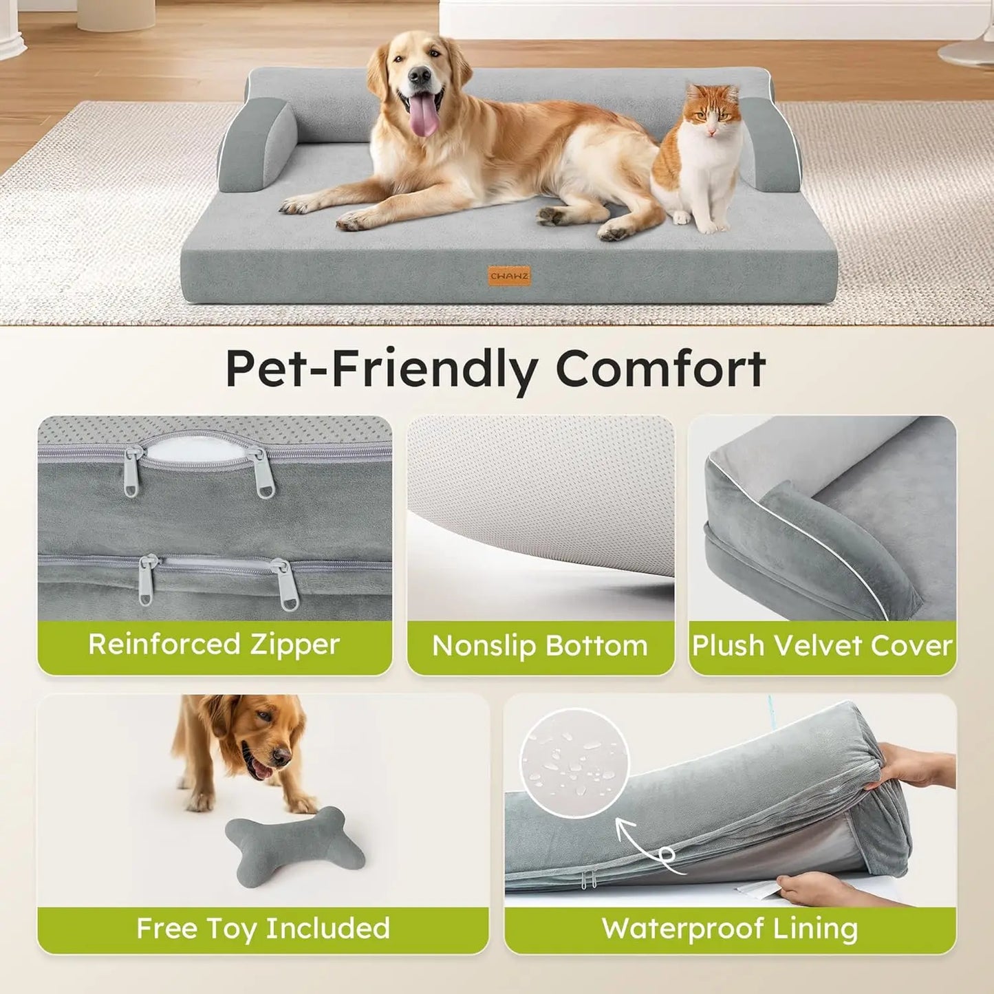 Orthopedic Dog Bed For Pets Comfortable Supportive Rest