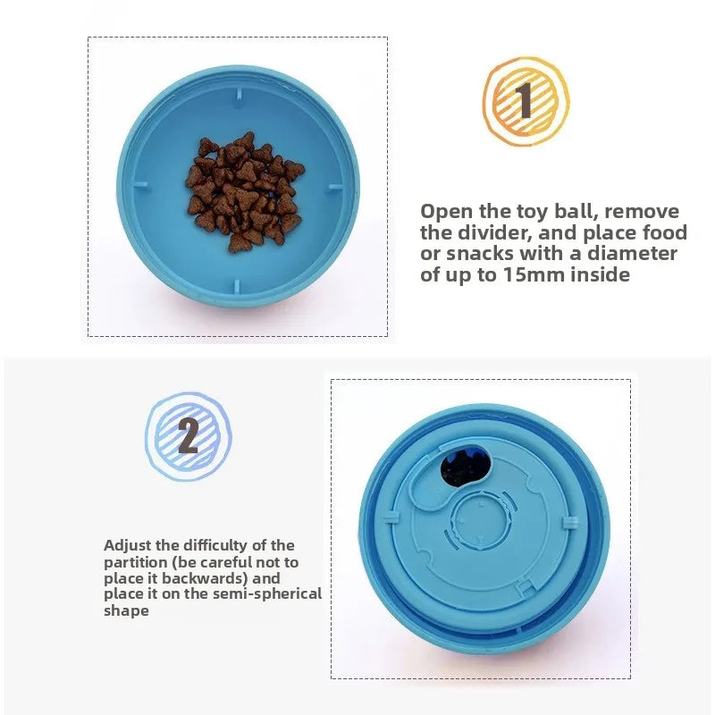 Treat Ball Dog Treat Dispenser Toy Interactive Ball For Dogs