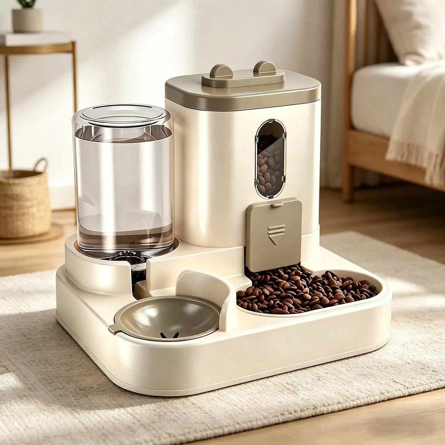 2 In 1 Automatic Cat Feeder And Water Dispenser For Pets