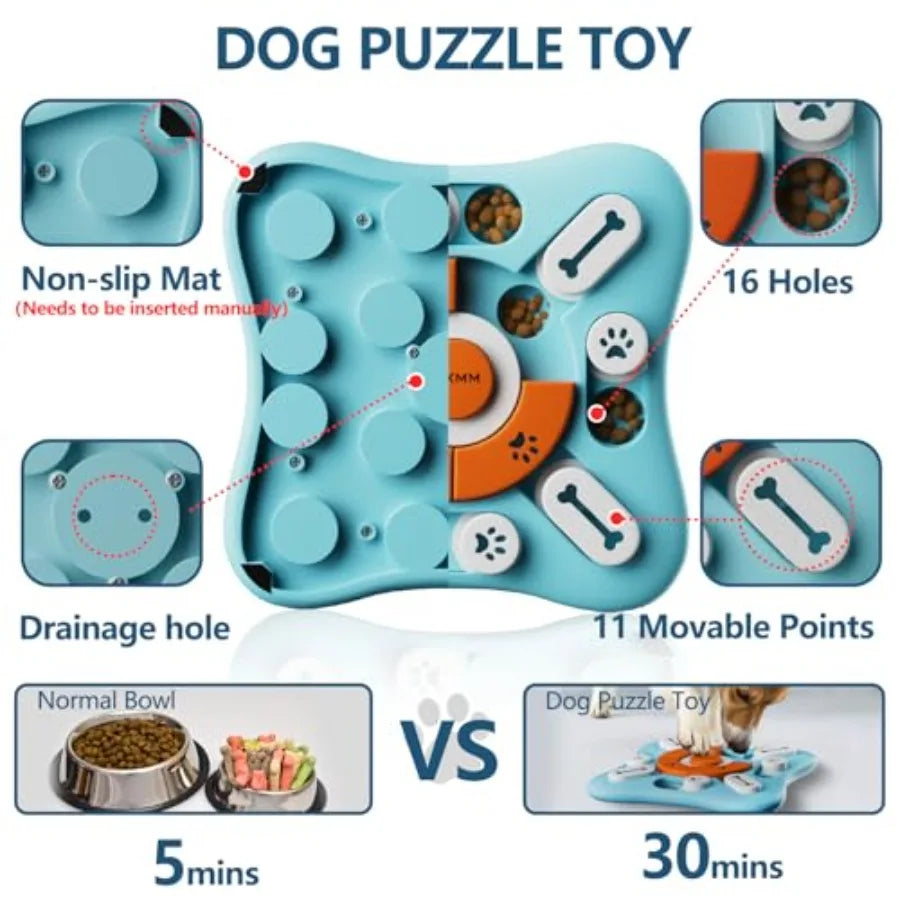 Interactive Dog Treat Puzzle Toy For IQ Training And Enrichment
