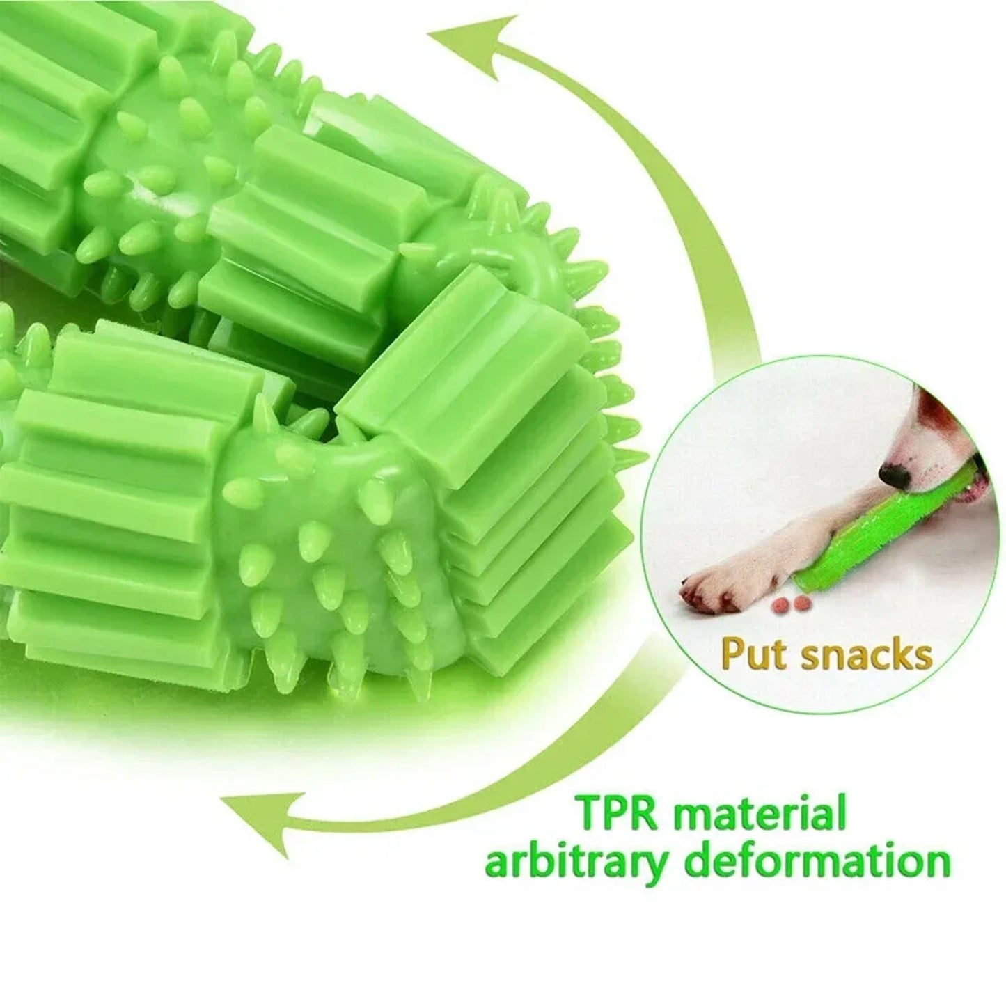 Dog Chew Toy For Aggressive Chewers Treat Dispensing Silicone Squeaker